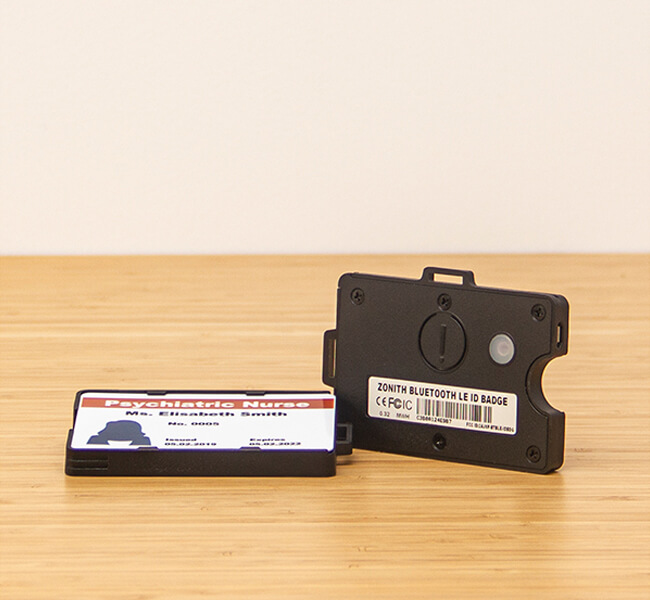 ZONITH-ID-Badge-features ZONITH Bluetooth ID Badge - Wearable Panic Button