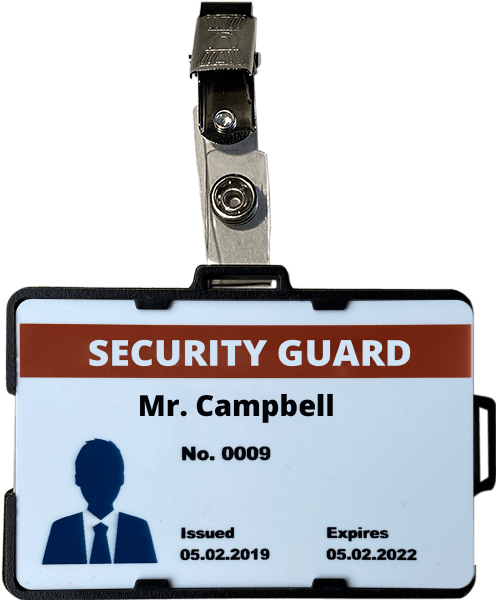 ID Badge Card Holder Plastic: Plastic and Durable Badge Display Solution  for Events and Offices.