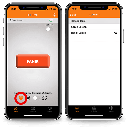 alene-arbejder sikkerhed App