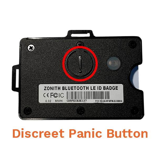 ZONITH Bluetooth ID Badge - Discreet Panic Button